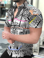 Plus Size Men's Fashion Casual Shirt