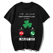 New Men's and Women's SAINT PATRICK'S DAY Letter Short Sleeves on St. Patrick's Day T-shirt