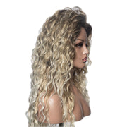 European And American Long-roll Chemical Fiber Wig Headgear Lace Elastic Mesh