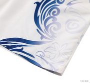 Digital Print White Totem Pattern Shorts Short Sleeve Suit For Men