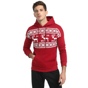 Christmas hooded men's sweater jacket
