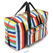 Foldable Travel Bag Women Large Capacity Portable Shoulder Duffle Bag Cartoon Printing Waterproof Weekend Luggage Tote