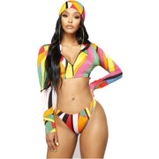 Split swimsuit bikini sunscreen surfing suit