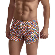 Men's Rainbow Print Beach Sports Shorts