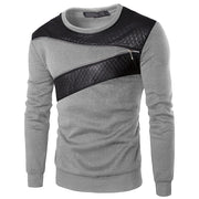 Men's casual fashion zipper plus size long sleeve