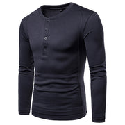 European And American Style Youth Solid Color Casual Tube Round Neck Bottoming Shirt