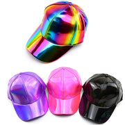 Pure Color Light Board Hat Leather Baseball Cap Show Tide Cap