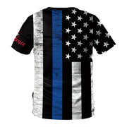 Summer New American Independence Day Holiday Digital Printing Round Neck T-Shirt Men Couples Large Size Loose Top