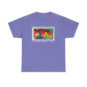 Pride 2025 Unisex Tee Washington D.C. Rainbow Stamp Shirt