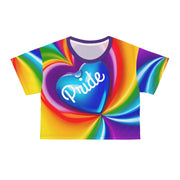 Pride Crop Tee, Lesbian Crop Tee, Tshirt, Ladies' Tshirt, Crop shirt, LGBTQ Crop Tee, Crop Tee, Queer Clothes