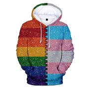 Gay Pride Hoodie, LGBTQ Gay Pride Hoodie, Rainbow Hoodie, Gay Pride Sweater