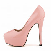 Fabulously Fun Candy-colored faux leather Stilettos