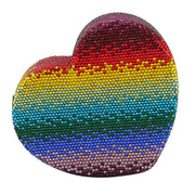 Faux Diamond gradient rainbow chain bag