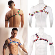 Multicolor Asymmetrical Harness