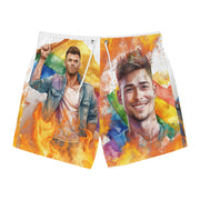 Gay Pride Swim trunks - Gay Pride swimsuit - Gay Pride Swimwear - Pride swimsuit - Mens swimwear - Men's pride swimwear - pride bathing suit