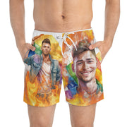 Gay Pride Swim trunks - Gay Pride swimsuit - Gay Pride Swimwear - Pride swimsuit - Mens swimwear - Men's pride swimwear - pride bathing suit