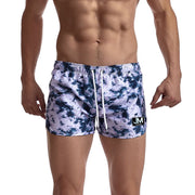 Men's Rainbow Print Beach Sports Shorts