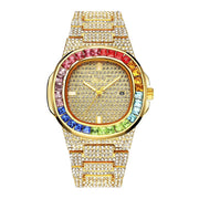 CJ Square Imitation Diamond Watch Trend Watch Men