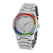 CJ Square Imitation Diamond Watch Trend Watch Men