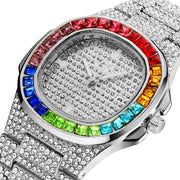 CJ Square Imitation Diamond Watch Trend Watch Men