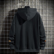 Sweatshirt Men's Hooded Loose Plus Size  Long Sleeve Jacket Men