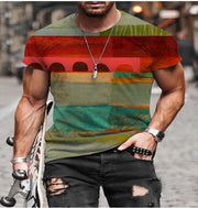 European And American Men's Printed T-shirt