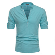 Gay Men's Muscle Fit Shirt, Gay Men's Slim Fit Shit, Men's Slim Fit Shirt, Men's Muscle Fit Shirt, Solid Color Middle Sleeve Men's T-shirt Casual