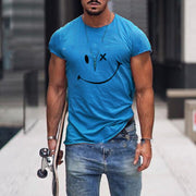 Solid Color Round Neck Pullover T-Shirt