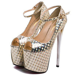 Generation Of Super High Stiletto Heel 7.48 inches Hate High Shallow Mouth Fish Mouth Shoes