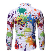 Men's 3D Graffiti Print Plus Size Shirt