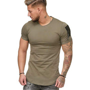 Stitching Plus Size Men's Casual Sports t-Shirt