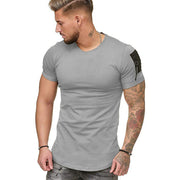 Stitching Plus Size Men's Casual Sports t-Shirt
