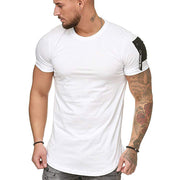 Stitching Plus Size Men's Casual Sports t-Shirt
