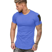 Stitching Plus Size Men's Casual Sports t-Shirt
