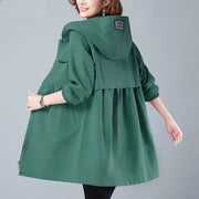Loose Coat Plus Size Hooded Jacket