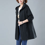 Loose Coat Plus Size Hooded Jacket