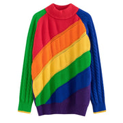 Gay Pride Women's Rainbow Sweater, Gay Pride Women's Sweater, Gay Pride Sweater, Ladies' Gay Pride Sweater, Ladies' Rainbow Pride Sweater