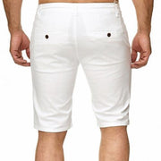 Summer Beach Travel Men's Casual Solid Color Slim Pants