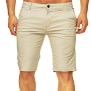 Summer Beach Travel Men's Casual Solid Color Slim Pants