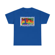 Pride 2025 Unisex Tee Washington D.C. Rainbow Stamp Shirt