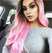 Pink Drag queen wig, Green Drag queen Wig, Long Haired Drag Queen Wig, Curly Haired Drag Queen Wig