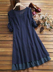 Summer Loose Plus Size Retro Dress