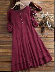 Summer Loose Plus Size Retro Dress