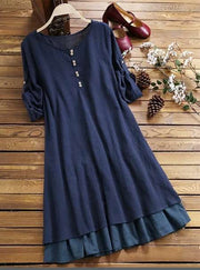 Summer Loose Plus Size Retro Dress