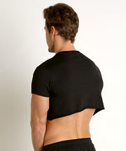 Men'S Half-Length Super Short Short Sleeve T-Shirt