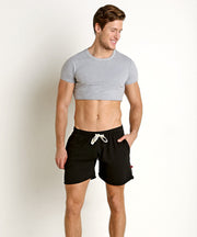 Men'S Half-Length Super Short Short Sleeve T-Shirt