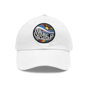 The Future is inclusive Baseball Cap, Gay Pride Future is Inclusive Baseball Cap, Leather Patch Baseball Cap