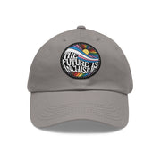 The Future is inclusive Baseball Cap, Gay Pride Future is Inclusive Baseball Cap, Leather Patch Baseball Cap