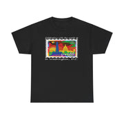Pride 2025 Unisex Tee Washington D.C. Rainbow Stamp Shirt