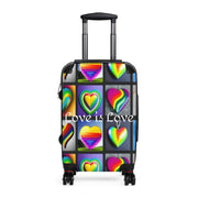Gay Pride Suitcase, Pride Suitcase, Love is Love Suitcase, Lesbian Suitcase, Gay Pride Suitcase, Carryon Suitcase, Pride Luggage